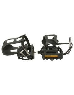 861 Pedals W/Toe Clips 9/16 Black.